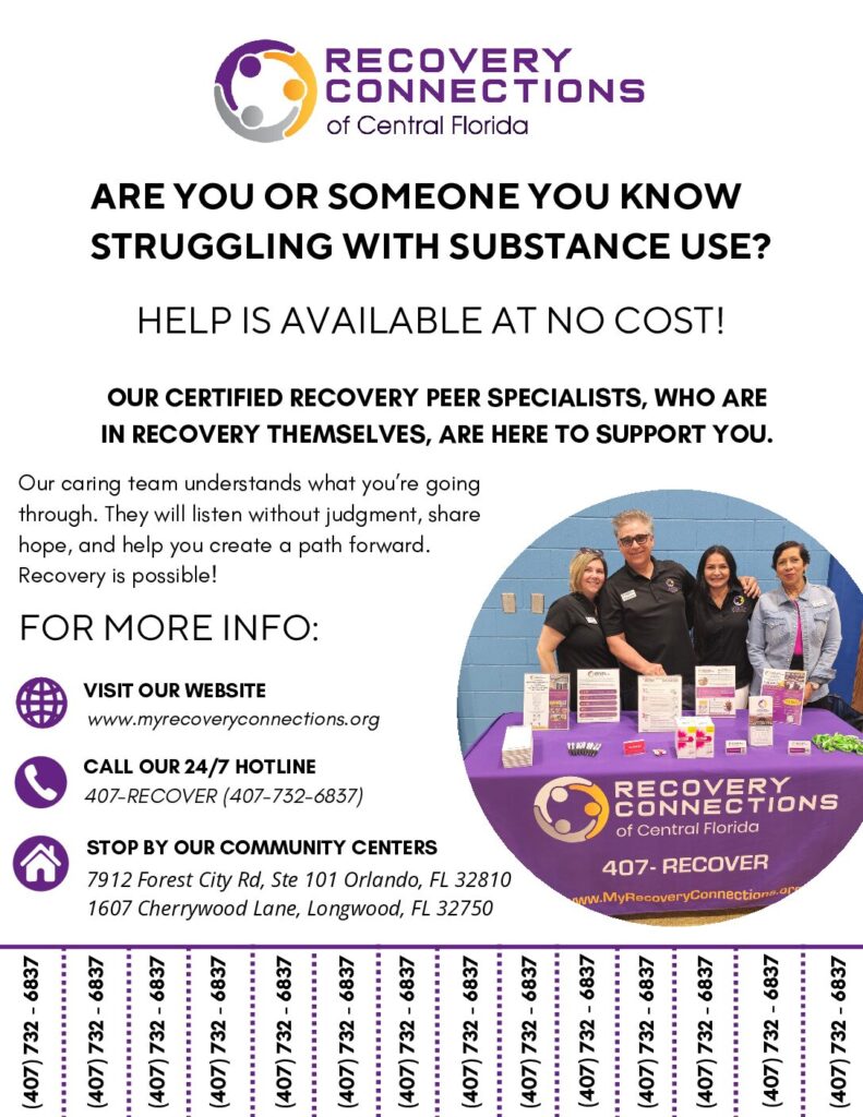 Recovery Connections Tear off Flyer (1)